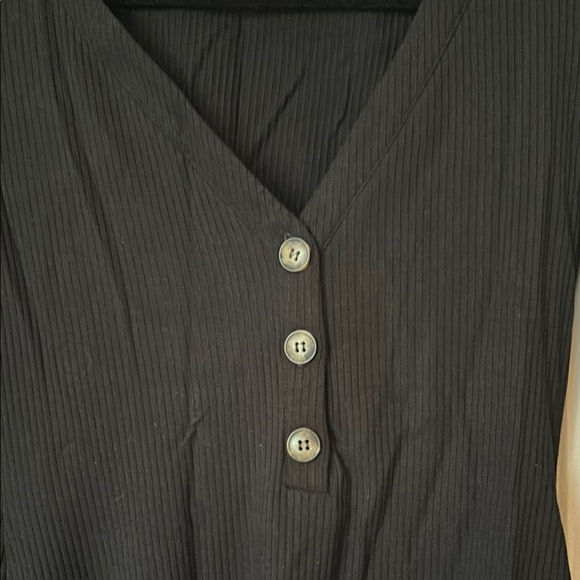 Restoration Jeans Elegant Black Long Sleeve Dress Medium - Picture 3 of 10